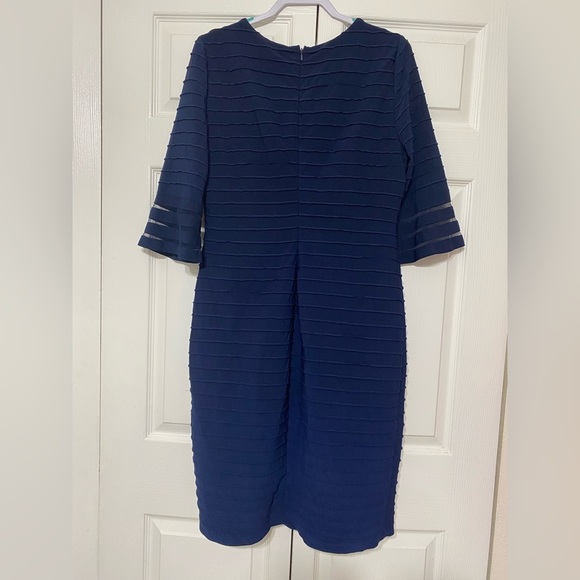 Adrianna Papell Blue Dress size 14 - Picture 2 of 4
